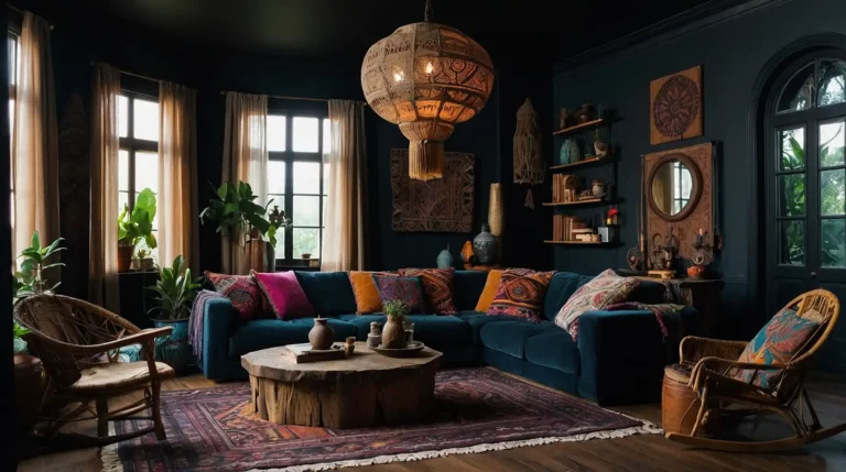 35 Enchanting Dark Boho Living Room Ideas to Transform Your Space