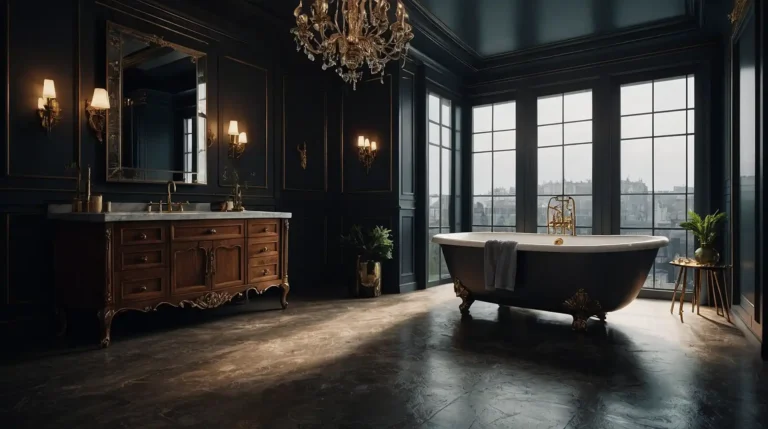 27 Sophisticated Moody Vintage Bathroom Ideas That Blend Nostalgia With Modern Luxury