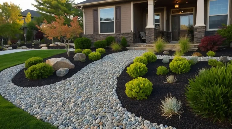 27 Stunning Front Yard Rock Landscaping Ideas That Boost Curb Appeal